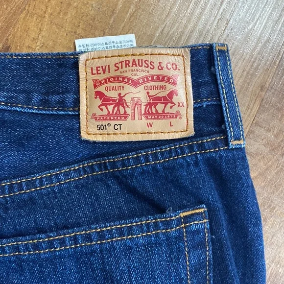 Levi’s Button Fly 501 CT Jeans - Picture 2 of 9